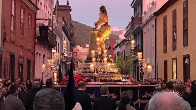 Procesión de Semana Santa en La Laguna./ CEDIDA