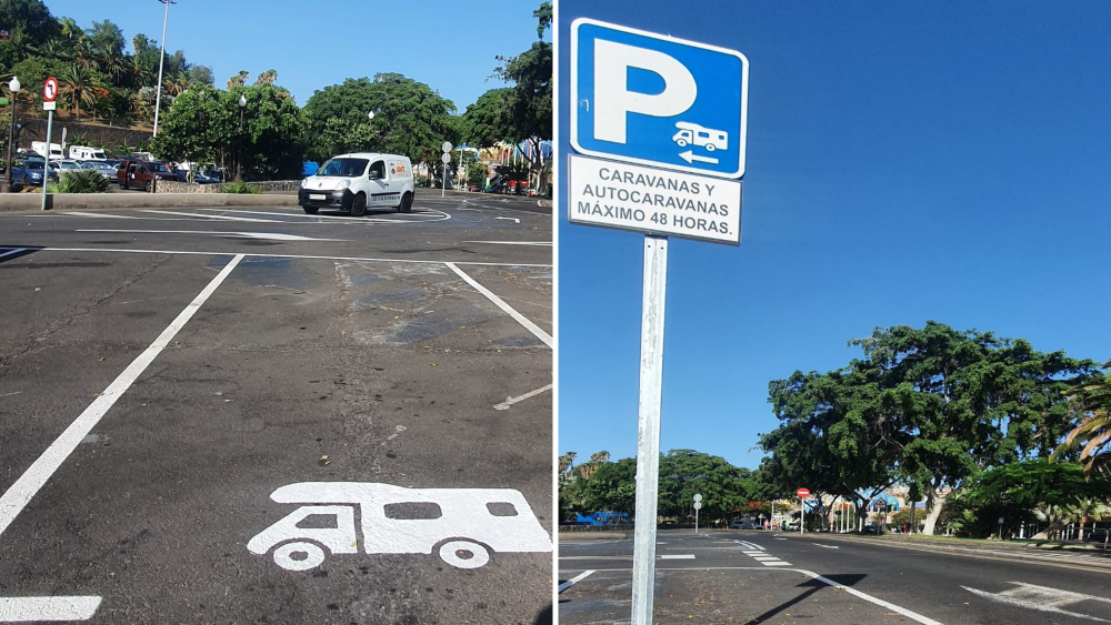 Señal Estacionamiento Parking Reservado para Autocaravanas