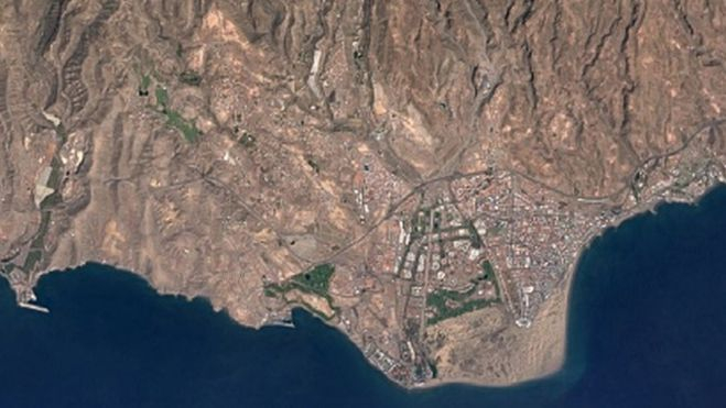 Imagen de Maspalomas, en 1984, captada desde un satélite. / GOOGLE EARTH TIMELAPSE