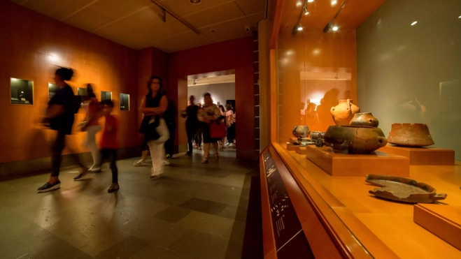 En la imagen, el interior de la Cueva Pintada de Gáldar / CABILDO DE GRAN CANARIA En la imagen, el interior de la Cueva Pintada de Gáldar / CABILDO DE GRAN CANARIA