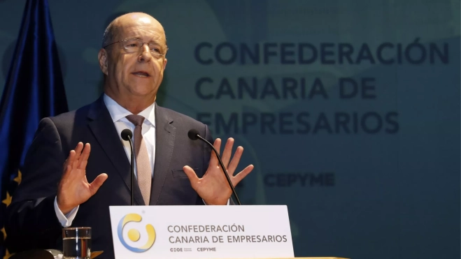 Pedro Ortega, presidente de la Confederación Canaria de Empresarios / EFE