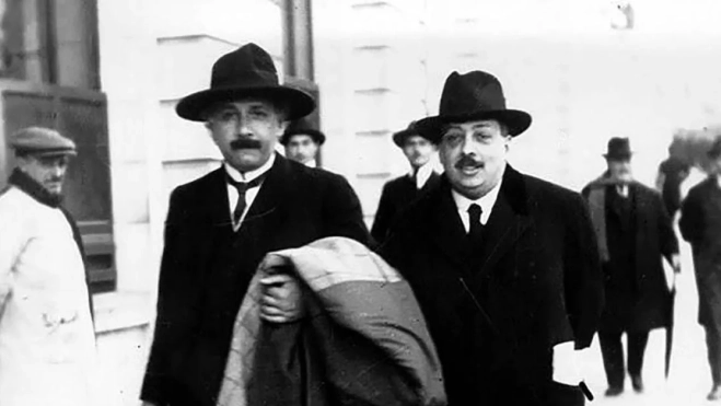 El físico canario Blas Cabrera ejerció de anfitrión de Albert Einstein durante su visita a España en 1923./ EFE.