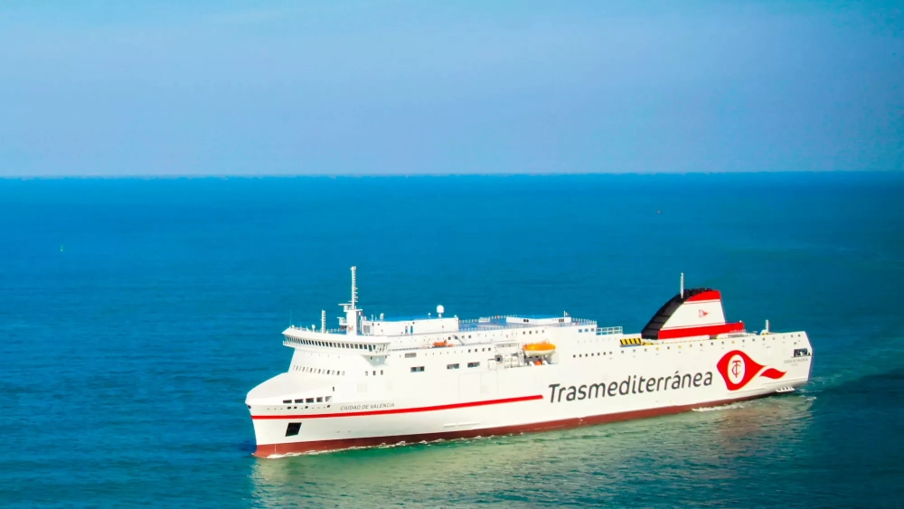 Buque 'Ciudad de Valencia' de Naviera Armas-Trasmediterránea./ ARMAS Buque 'Ciudad de Valencia' de Naviera Armas-Trasmediterránea./ ARMAS
