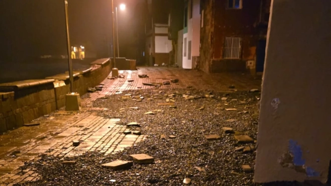 Inundaciones en el barrio de San Cristóbal de Las Palmas de Gran Canaria./ AH