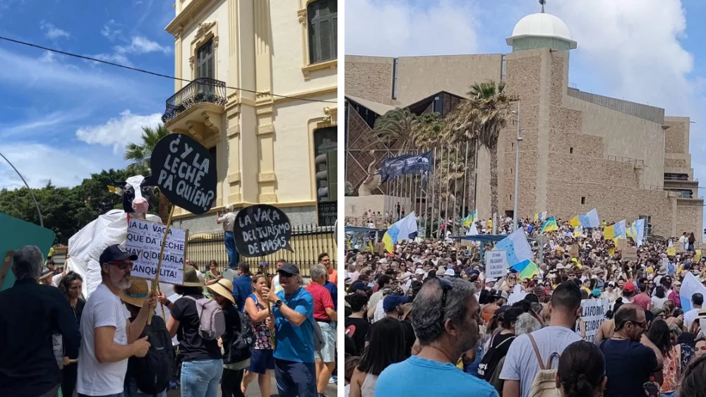 Las Protestas Contra El Turismo De Masas Se Reanudan En Canarias Por La ...