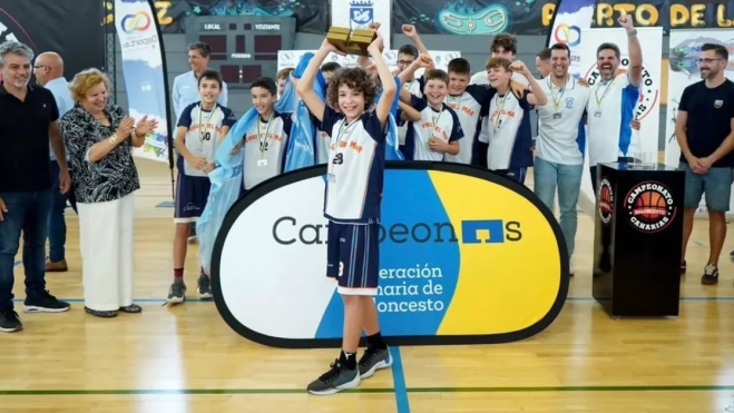 El Virgen del Mar, campeón del Campeonato de Canarias de minibasket. / FCB