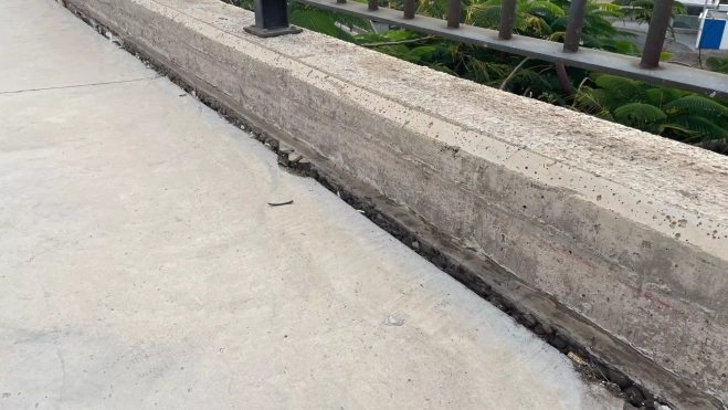 Hundimiento del suelo en el parque urbano del risco de San Nicolás / ATLÁNTICO HOY