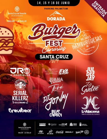 Cartel de Santa Cruz Burger Fest. / AYTO SANTA CRUZ DE TENERIFE