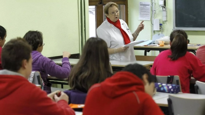 El aula de un instituto en Canarias / EFE