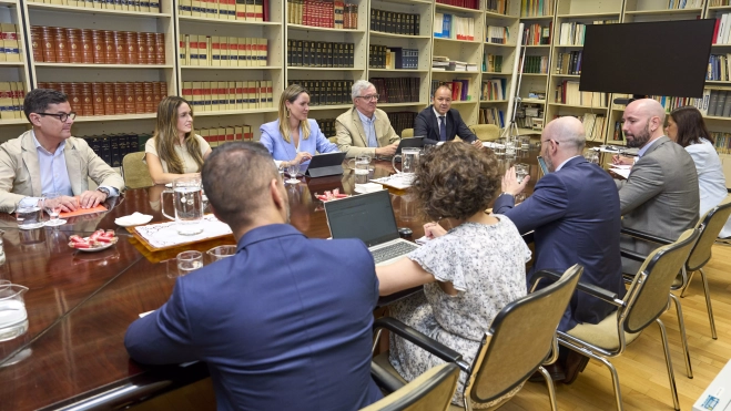 Instante de la reunión bilateral entre Estado y Gobierno de Canarias. / AH