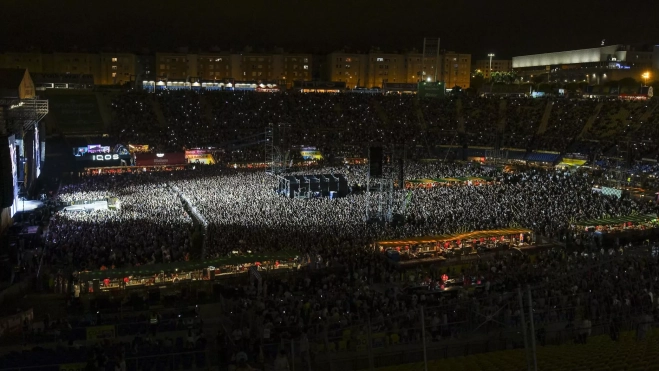 El estadio de Gran Canaria, a reventar con el concierto de Maná en el Granca Live Fest./ EFE - ÁNGEL MEDINA