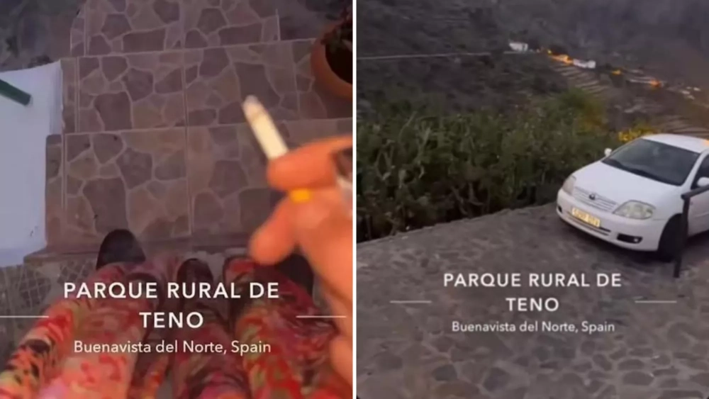 Últimos Snapchats subidos por Jay Slater antes de desaparecer, fumando un cigarro en el exterior de la casa donde había pasado la noche./ JAY SLATER