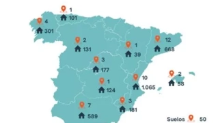 Mapa de la primera fase del Proyecto Viena. / SAREB