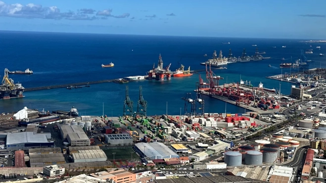 Imagen aérea del Puerto de La Luz / ATLÁNTICO HOY - MARCOS MORENO