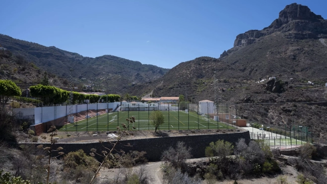 Imagen panorámica del Campo Municipal de Tejeda. / AH