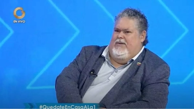 Juan Barreto, durante una entrevista de televisión. / AH