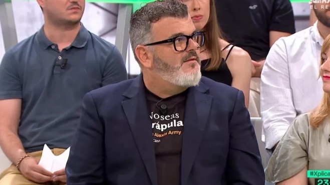 Alexis Amaya, durante una intervención reciente en un programa de laSexta. / AH