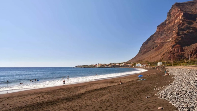 Esta es la playa de La Calera, en Canarias / La Gomera