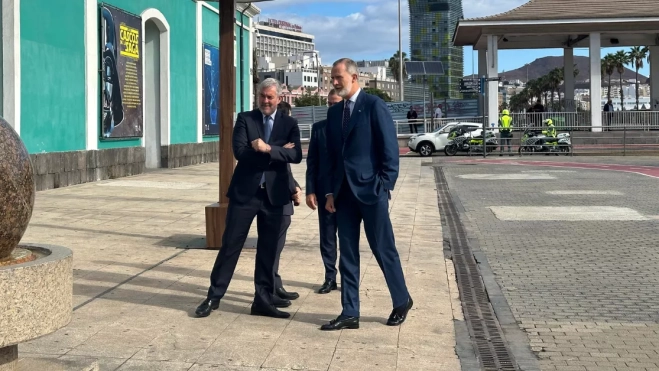 Fernando Clavijo con Felipe VI / ATLÁNTICO HOY - MARCOS MORENO