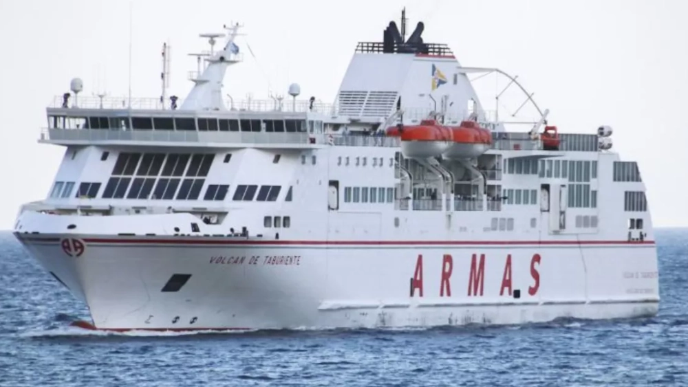 El buque 'Volcán de Taburiente', de Naviera Armas./ VESSELFINDER El buque 'Volcán de Taburiente', de Naviera Armas./ VESSELFINDER