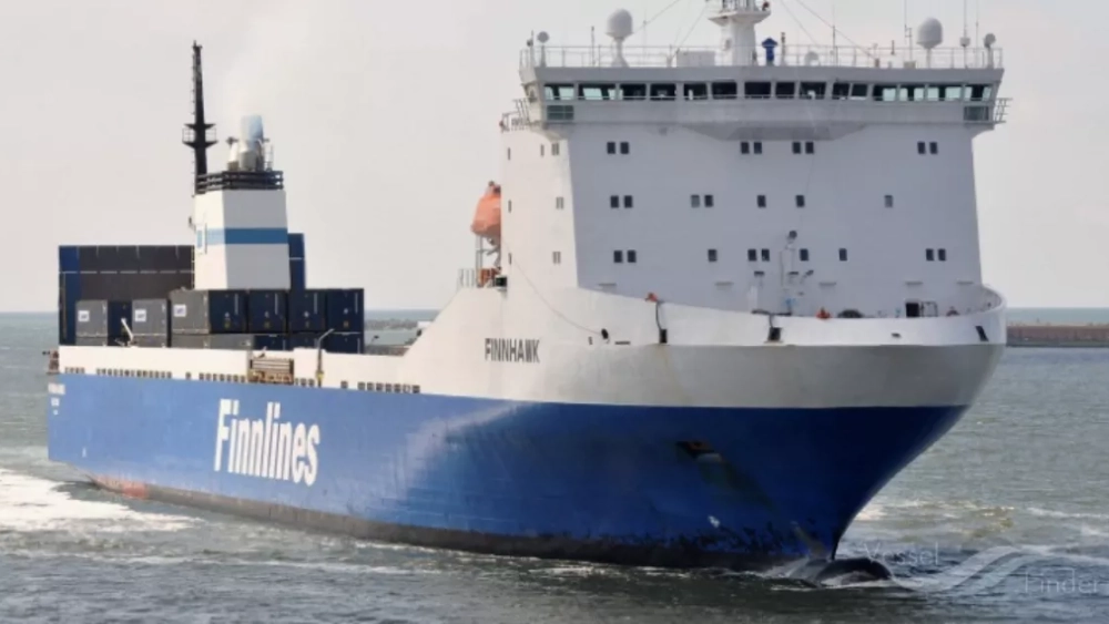 El buque de carga 'Finnhawk' comprado por Fred. Olsen a Finnlines que será renombrado como 'Bahía Cargo'./ VESSELFINDER El buque de carga 'Finnhawk' comprado por Fred. Olsen a Finnlines que será renombrado como 'Bahía Cargo'./ VESSELFINDER