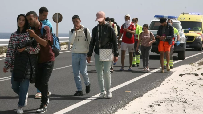 Migrantes magrebíes en Fuerteventura / EFE