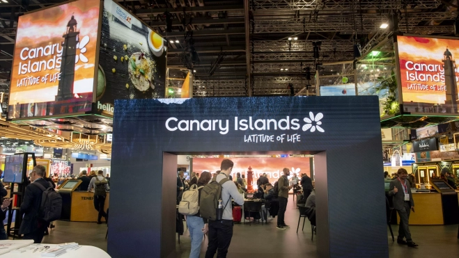 Stand de Canarias en la World Travel Market. / NACHO GONZÁLEZ