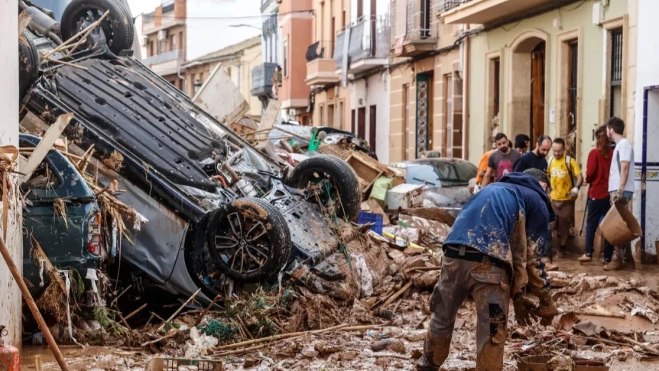 Estragos ocasionados por la DANA en Paiporta / EUROPA PRESS