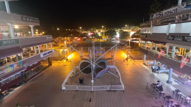 Panorámica del CC Yumbo listo para la fiesta de fin de año. / AH