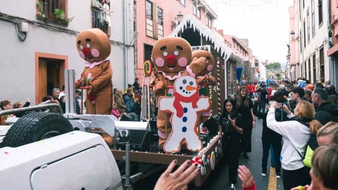 Cabalgata de Reyes Magos en La Laguna.