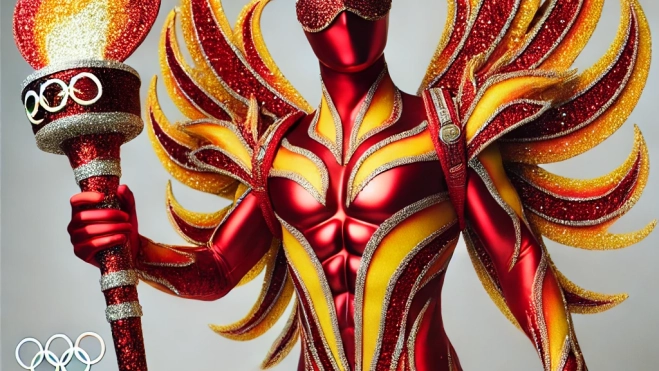 Disfraz de llama olímpica / DALL.E Disfraz de llama olímpica / DALL.E