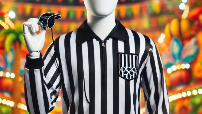 Imagen de disfraz de árbitro olímpico / DALL.E Imagen de disfraz de árbitro olímpico / DALL.E