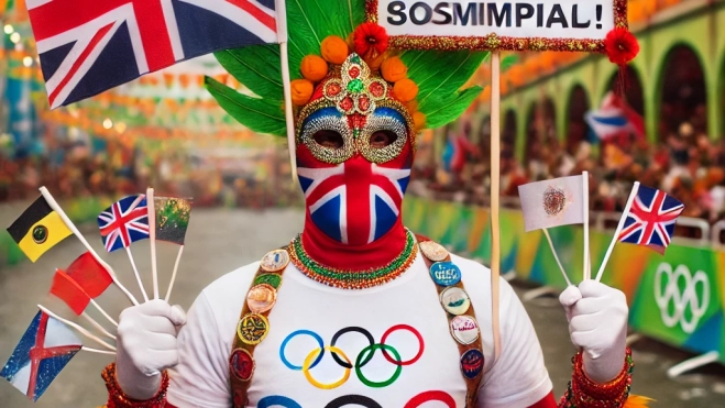 Disfraz de espectador olímpico / DALL.E Disfraz de espectador olímpico / DALL.E