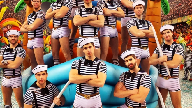 Disfraz de equipo de remo / DALL.E Disfraz de equipo de remo / DALL.E