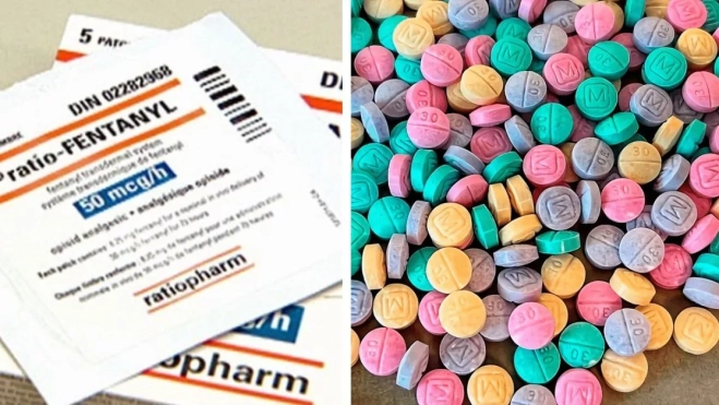 Parches y pastillas de Fentanilo, un medicamento a base de opioides incautado en Jinámar. / AH Parches y pastillas de Fentanilo, un medicamento a base de opioides incautado en Jinámar. / AH