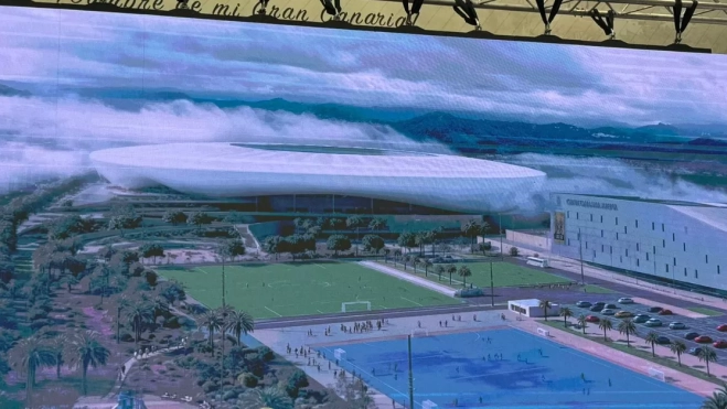 Imagen del proyecto del nuevo Estadio de Gran Canaria / AH Imagen del proyecto del nuevo Estadio de Gran Canaria / AH