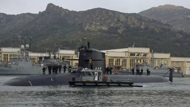 El S-81 partió la semana pasada de Cartagena para realizar su primer crucero nacional. / MINISTERIO DE DEFENSA-EFE El S-81 partió la semana pasada de Cartagena para realizar su primer crucero nacional. / MINISTERIO DE DEFENSA-EFE