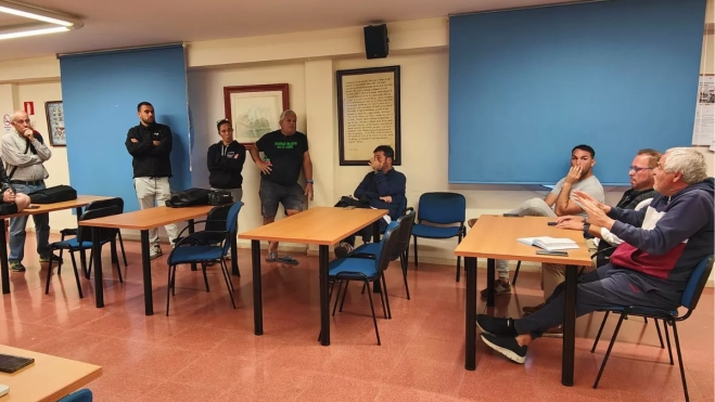 Imagen de la reunión entre los clubes y la Federación. / FVLC Imagen de la reunión entre los clubes y la Federación. / FVLC