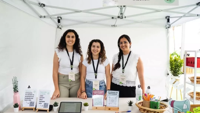Sheila, Pilar y Carla, impulsoras de Joven Tagoror. / CEDIDA - JOVEN TAGOROR Sheila, Pilar y Carla, impulsoras de Joven Tagoror. / CEDIDA - JOVEN TAGOROR