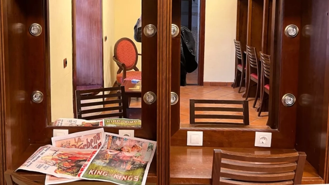 Detalle de los camerinos del Teatro Leal durante la ruta. /AH Detalle de los camerinos del Teatro Leal durante la ruta. /AH