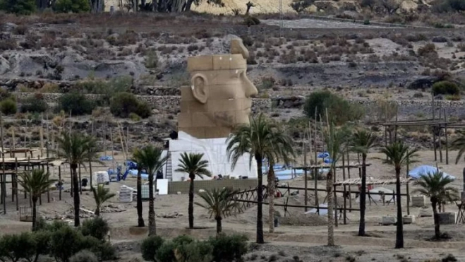 Montaje del rodaje de 'Exodus', de Ridley Scott, en Fuerteventura. / AH Montaje del rodaje de 'Exodus', de Ridley Scott, en Fuerteventura. / AH