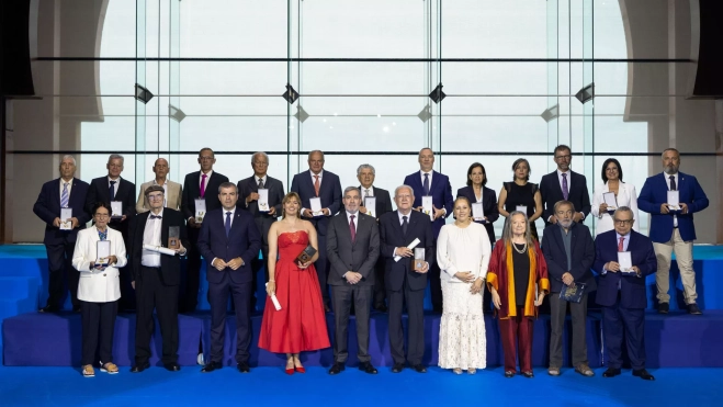 Los distinguidos con los Premios Canarias de 2025 y Medallas de Oro./ EFE - QUIQUE CURBELO Los distinguidos con los Premios Canarias de 2025 y Medallas de Oro./ EFE - QUIQUE CURBELO